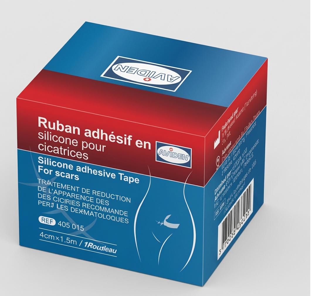 Ruban adhésif en silicone pour cicatrices